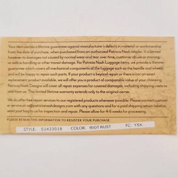 Patricia Nash Leather Crossbody – Vintage Map Print in Riot Rust - Picture 12 of 15